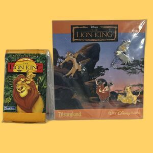 2009 Disneyland Resorts -The Lion king Complete 4 Pin Set -New + Bonus ‘95 Cards